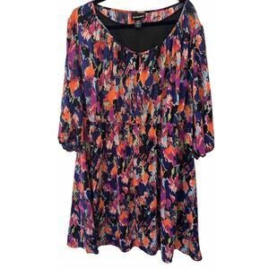 Lane Bryant Multicolor Abstract Dress